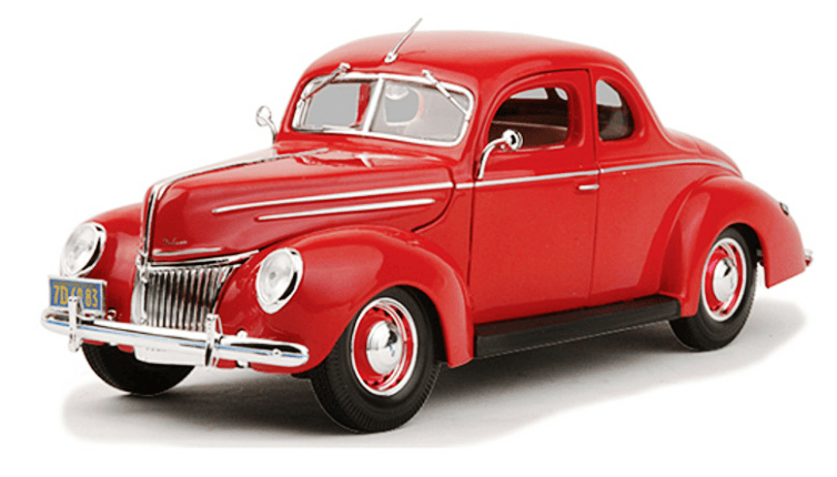 1:18 Scale FORD 1939 Coupe Model Red