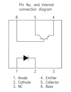 4N35 Optoisolator Pin Configuration
