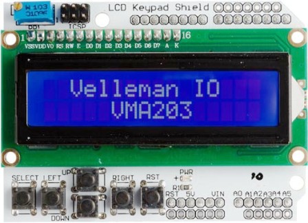 16x2 LCD with 5 KeyPad Module