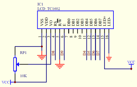 VMA203 LCD Schema