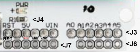 16x2 LCD with 5 KeyPad Module BOTTOM Connectors